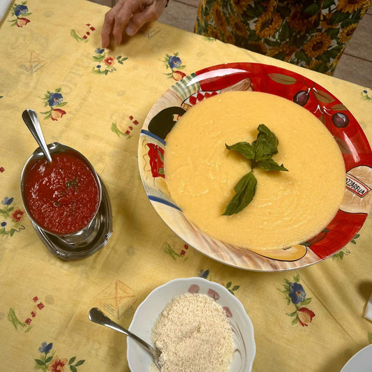 NONNA MARY'S POLENTA W/ TOMATO SAUCE