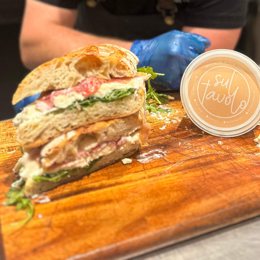 MATT'S HOMEMADE BURRATA CHEESE SANDWICH RECIPE FROM SUL TAVOLO