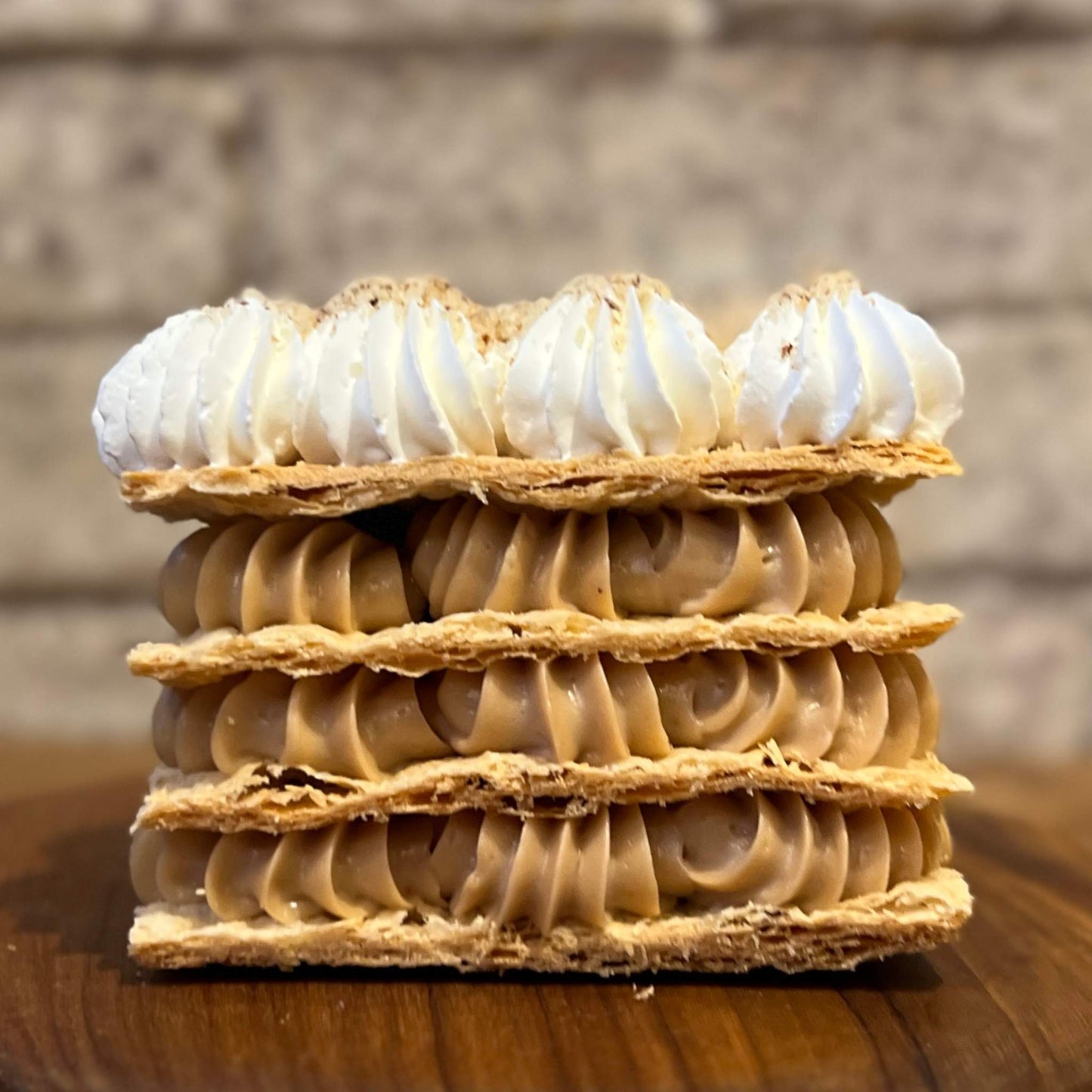 Inside View of Hazelnut Sfoglia Cake