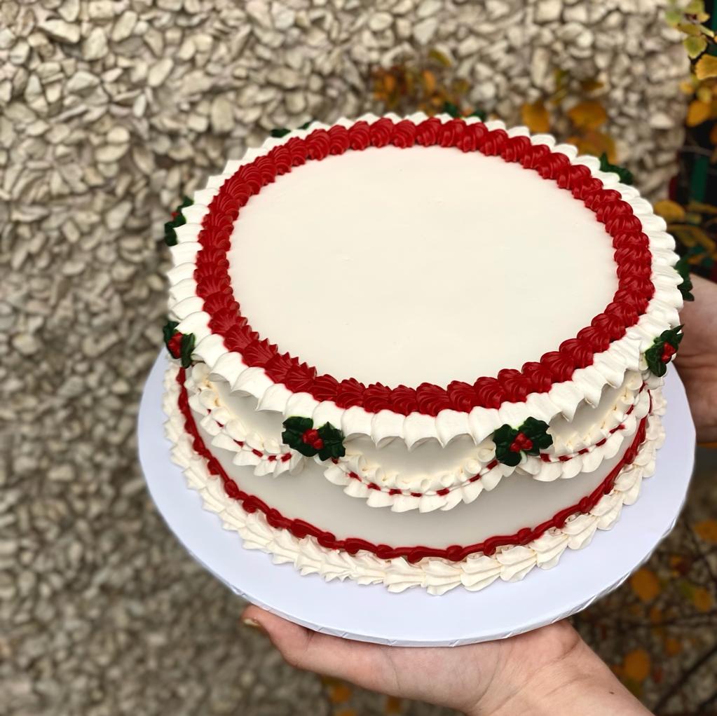 Vintage Holiday Cake