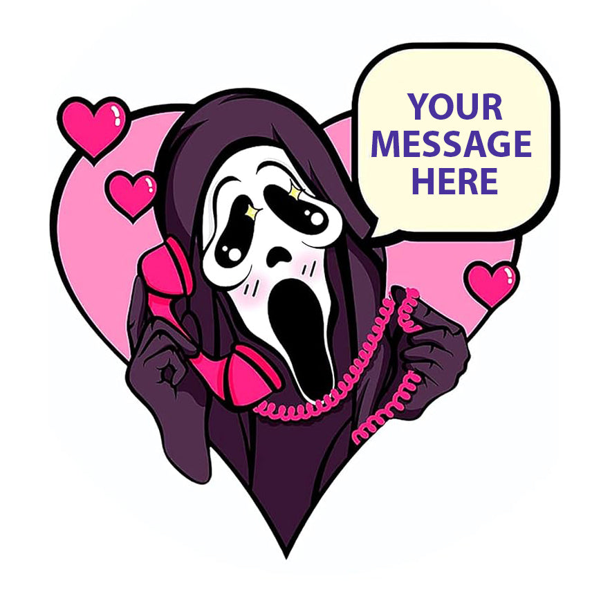 Scream Love Line Cake