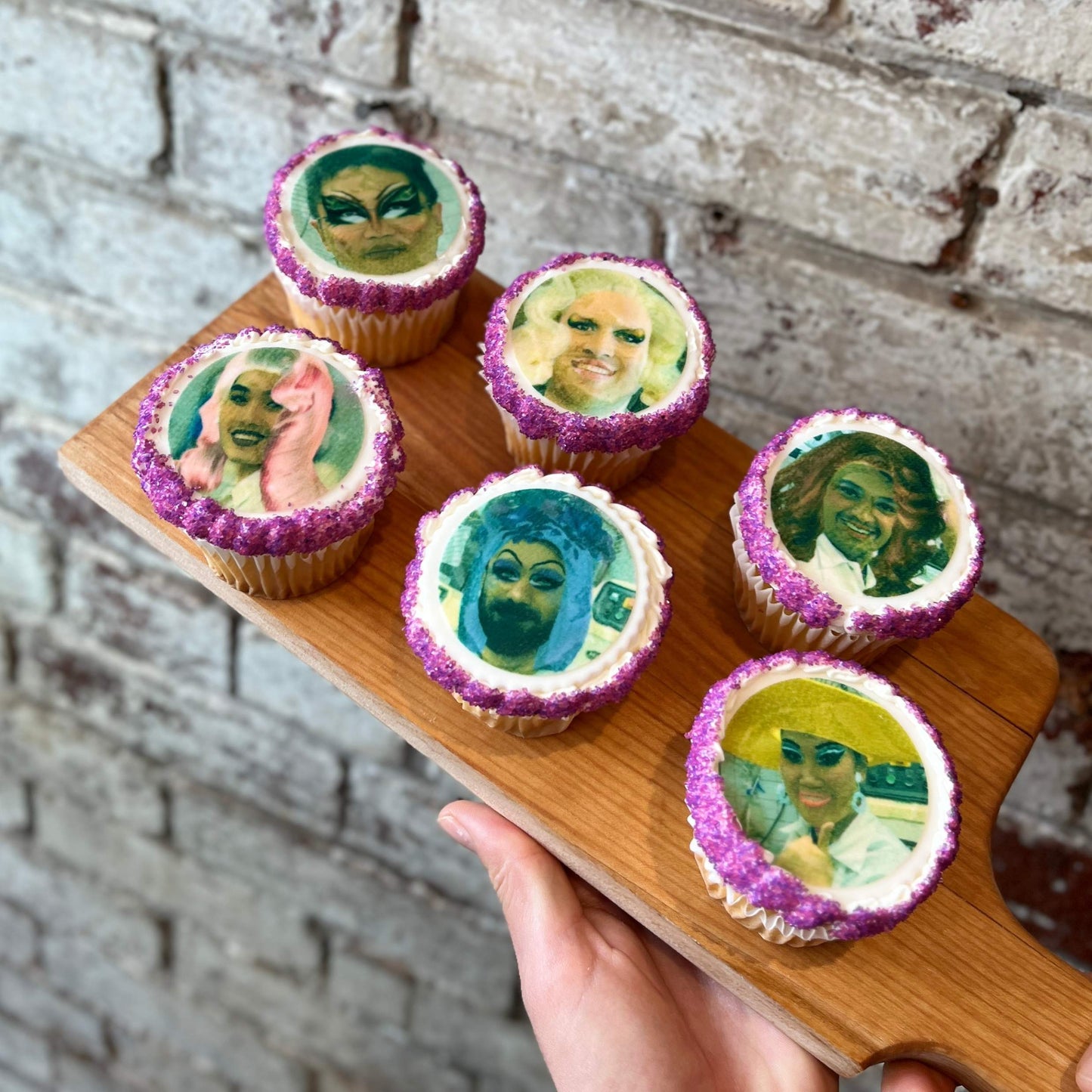 Drag Queens Cupcakes, Custom Image (Box of 6)