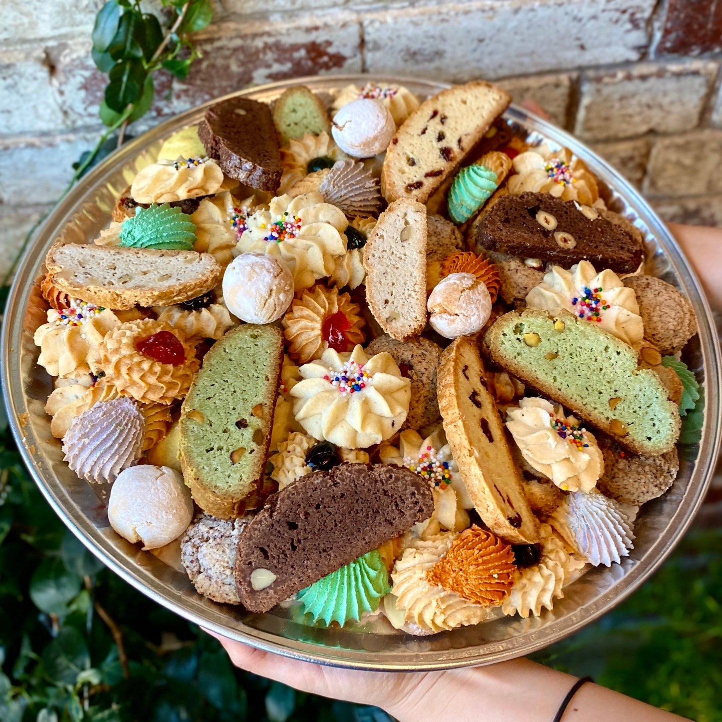 Assorted cookie platter