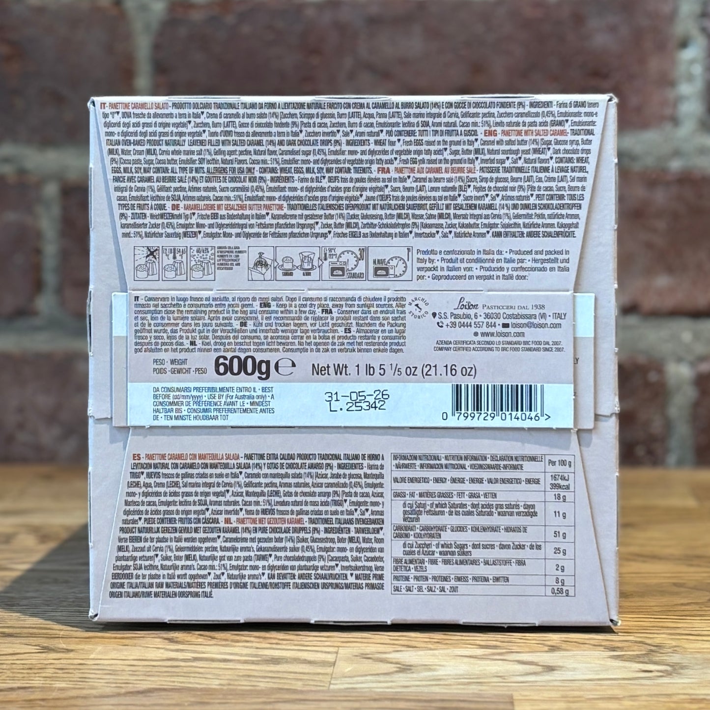 Loison Panettone Caramello Salato (Salted Caramel)
