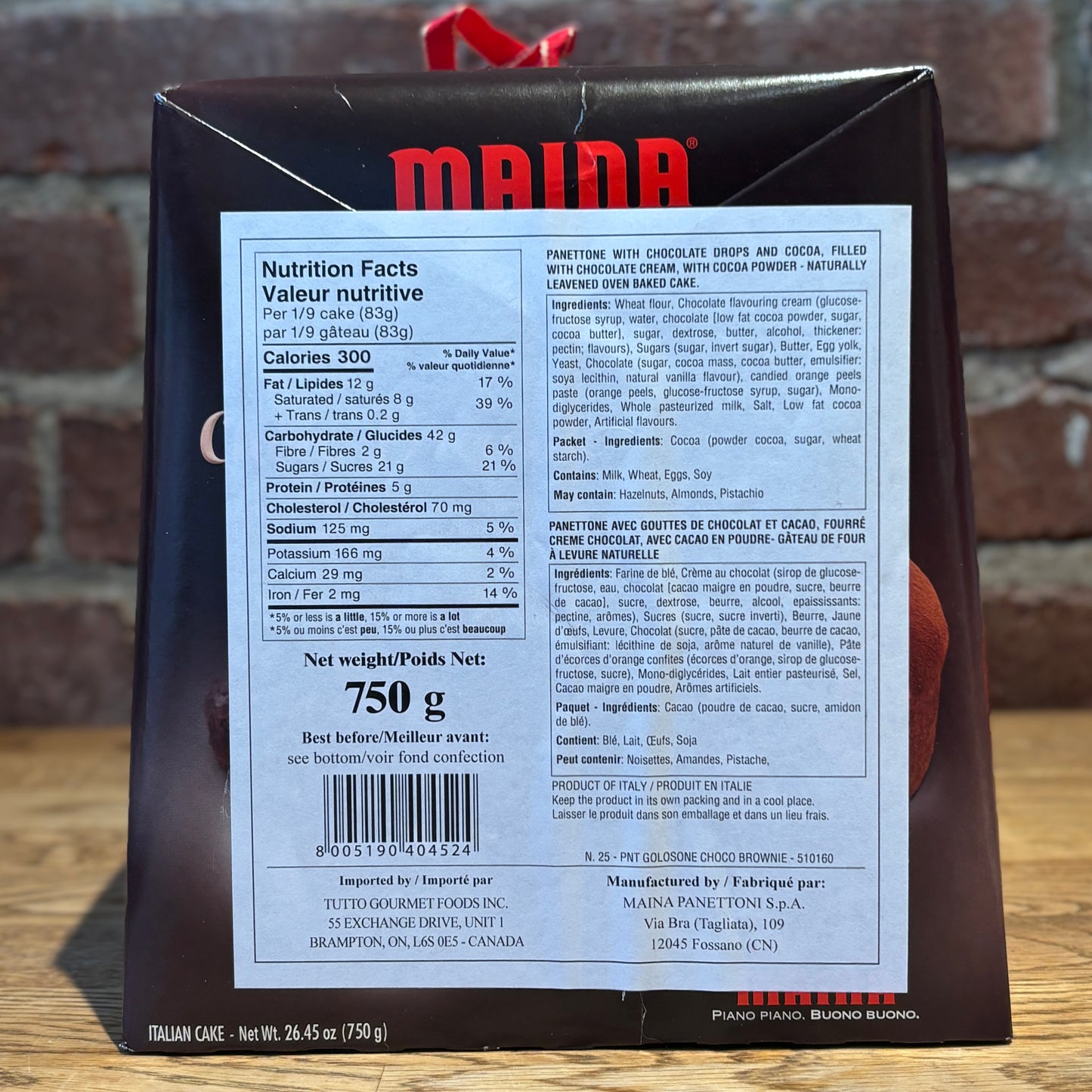 Maina Panettone Choco Brownie