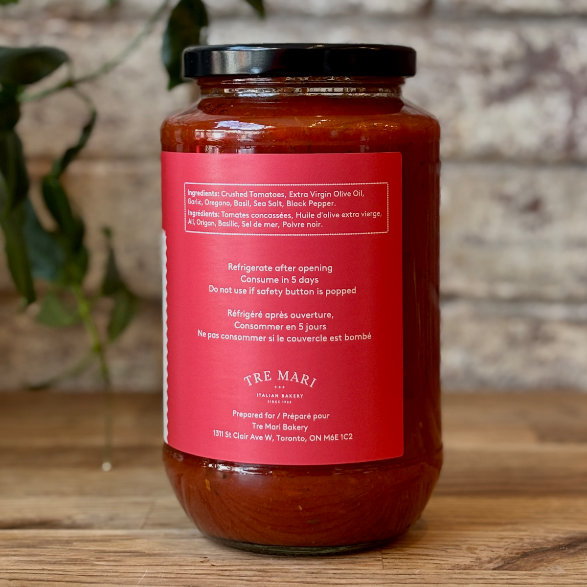 Tre Mari Pizza Sauce