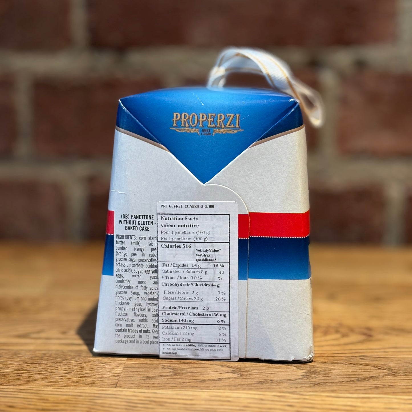 Properzi Panettone (Gluten Free)