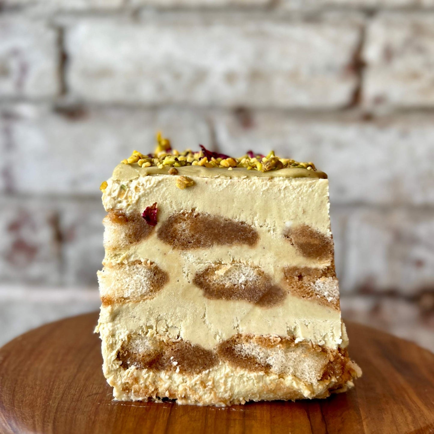 Pistachio Ganache Tiramisu, tre mari bakery