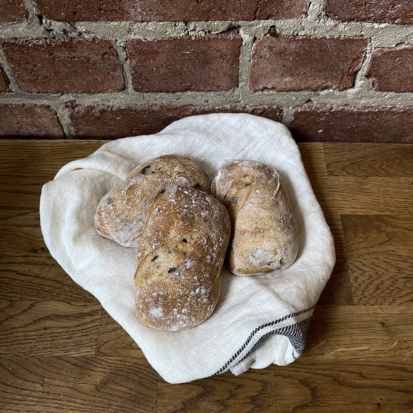 Olive Ciabatta Buns