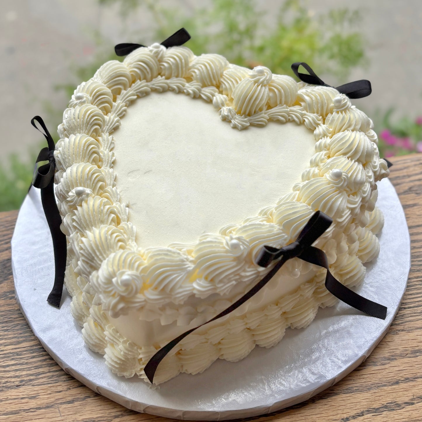 Heart Ribbon Cake