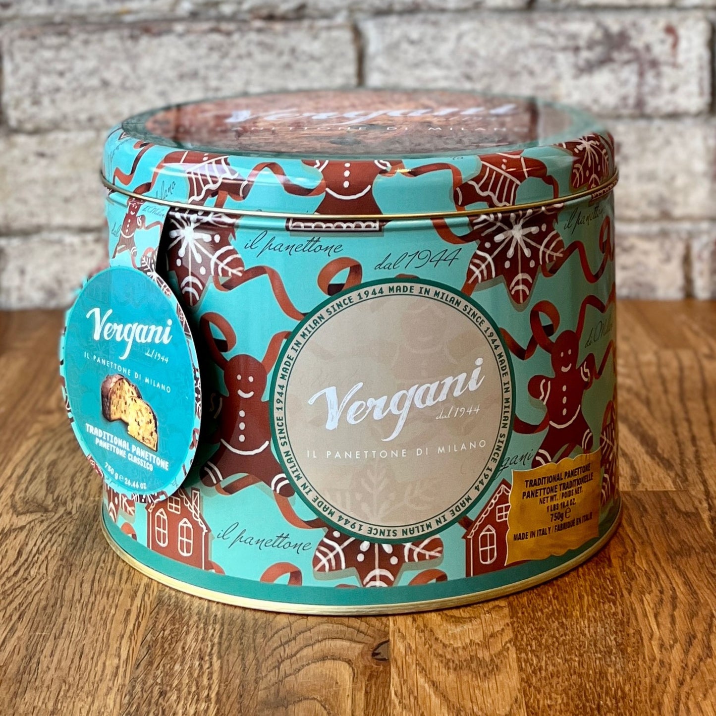 Vergani Panettone in Round Tin