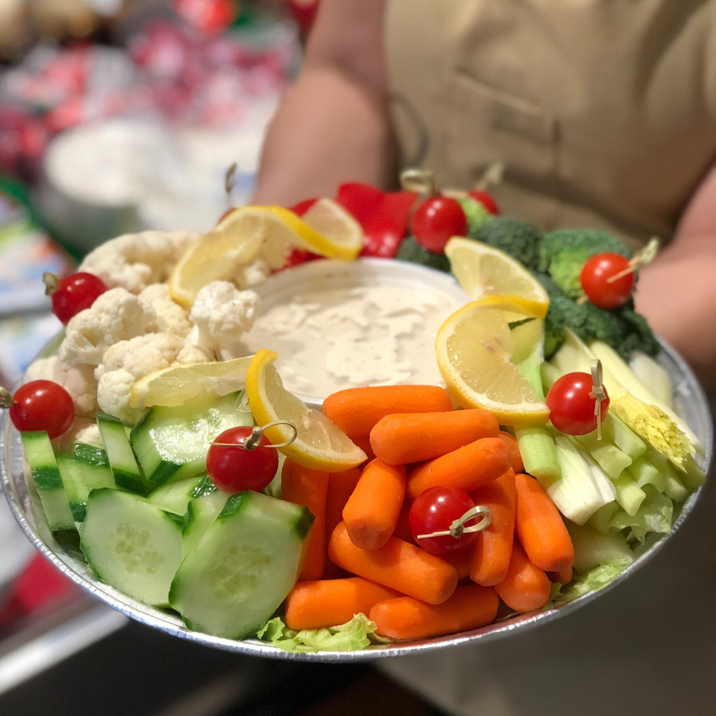 Fresh Vegetable Dip Platter