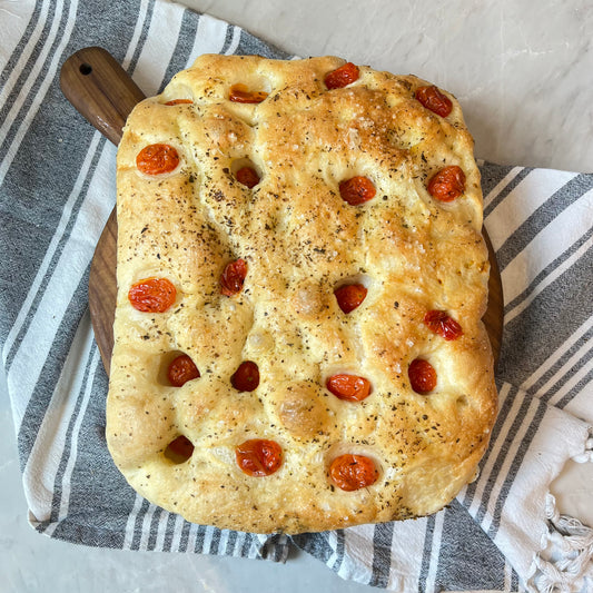 Focaccia Pugliese (Tomatoes and Oregano)
