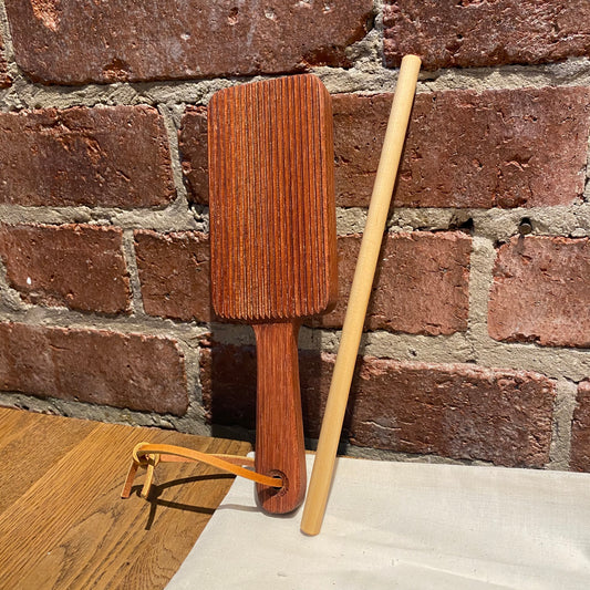 Pasta Making Tools - Gnocchi Paddle - Dark Wood