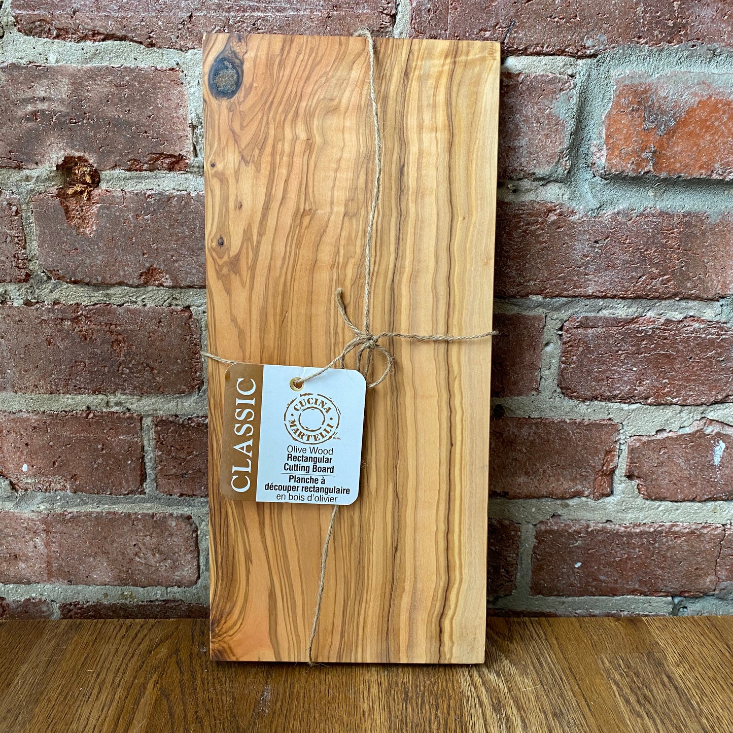 Olive Wood Rectangular Cutting Board - 14" x 6.5"