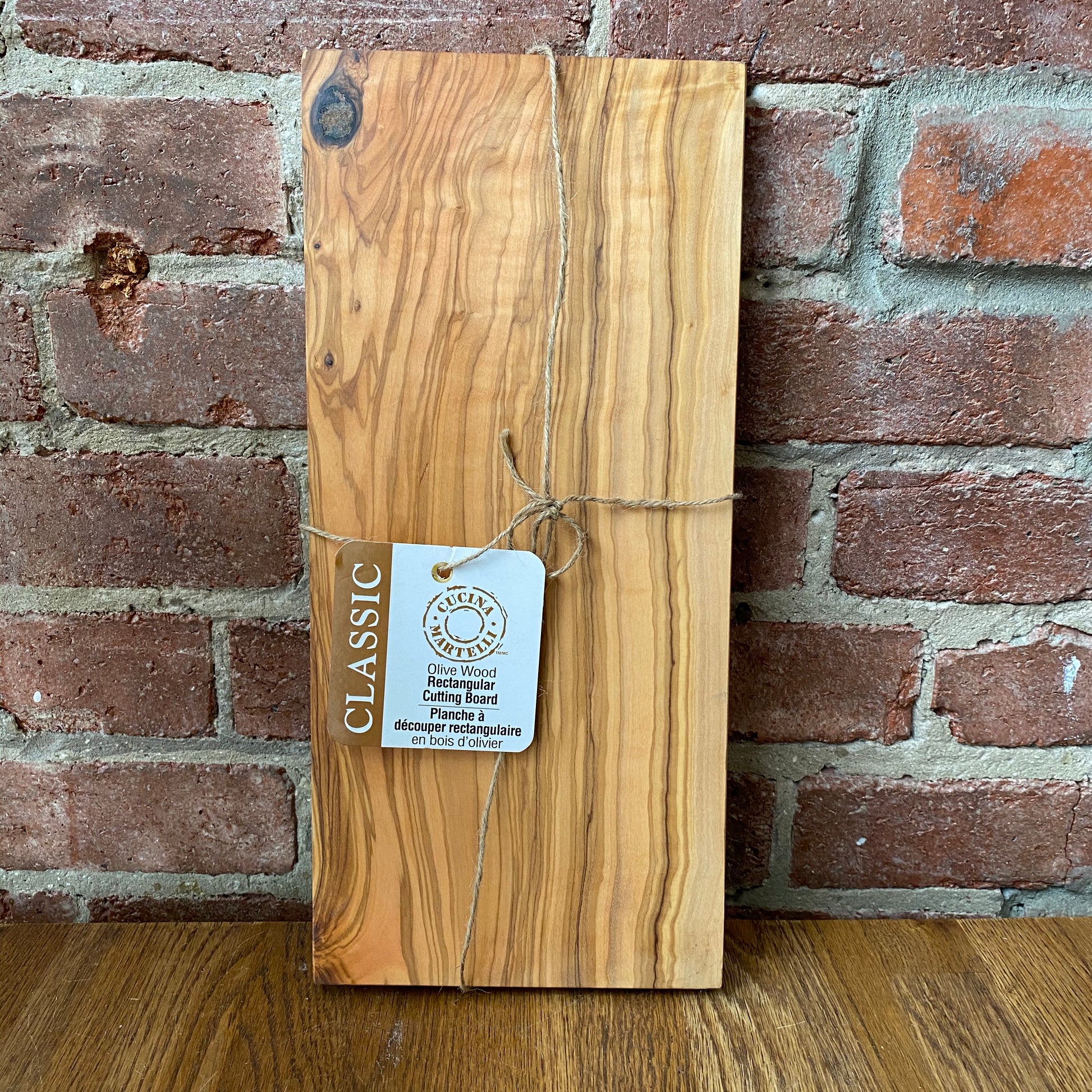 Olive Wood Rectangular Cutting Board - 14" x 6.5"