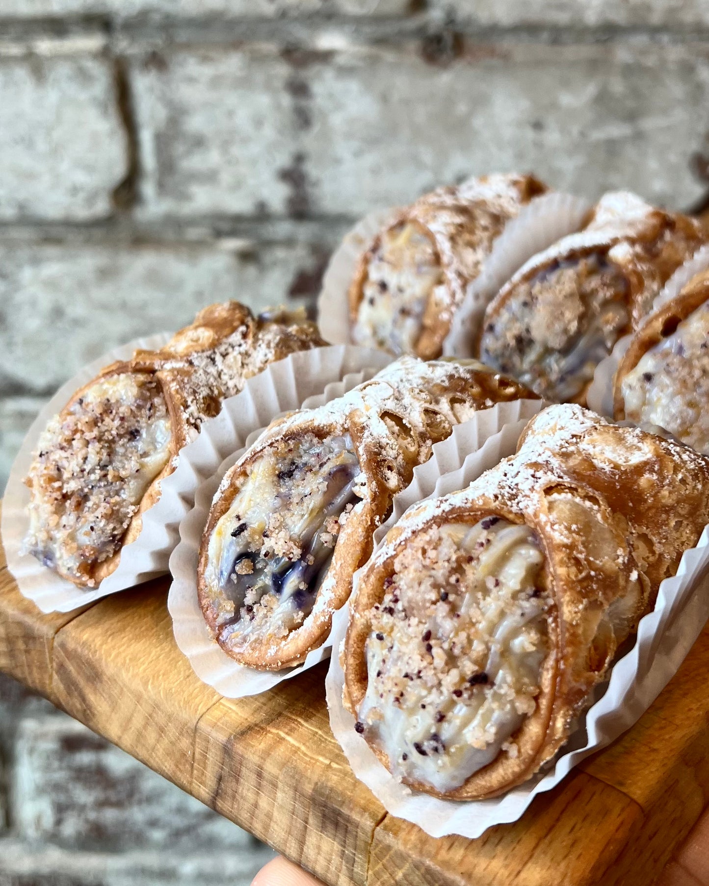 Blueberry Crumble with Peach Liqueur
