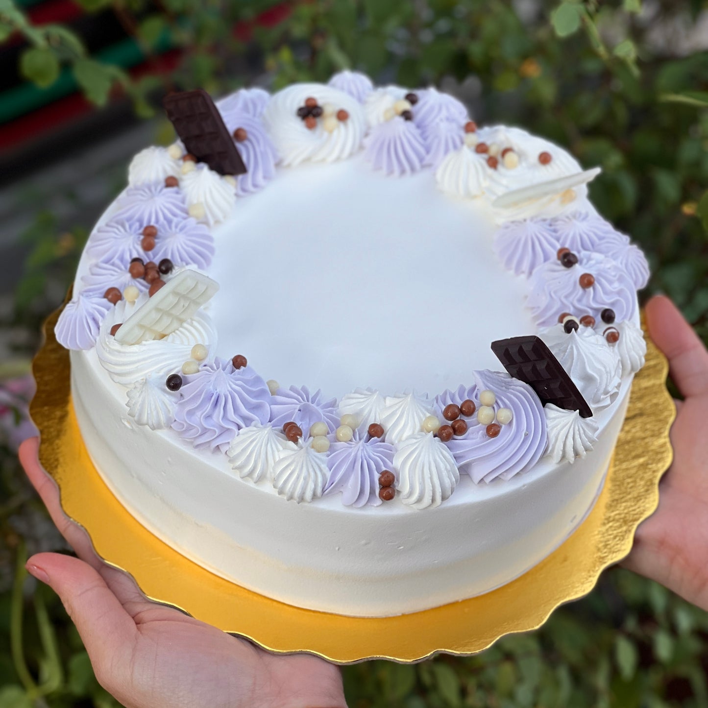 Lavender Italian rum cake