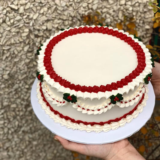 Vintage Holiday Cake