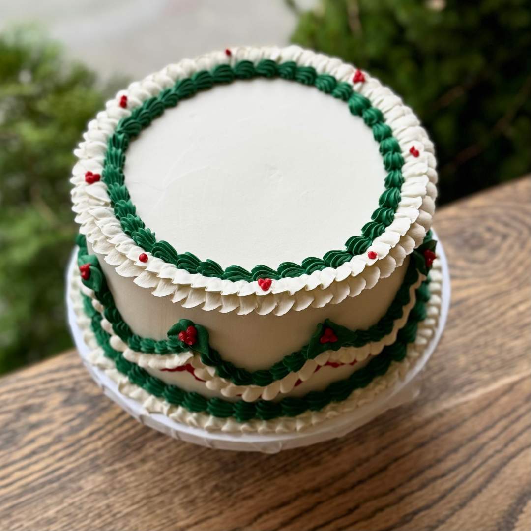 Vintage Holiday Cake