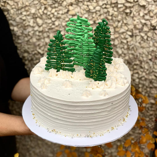 Winter Forest Christmas Cake