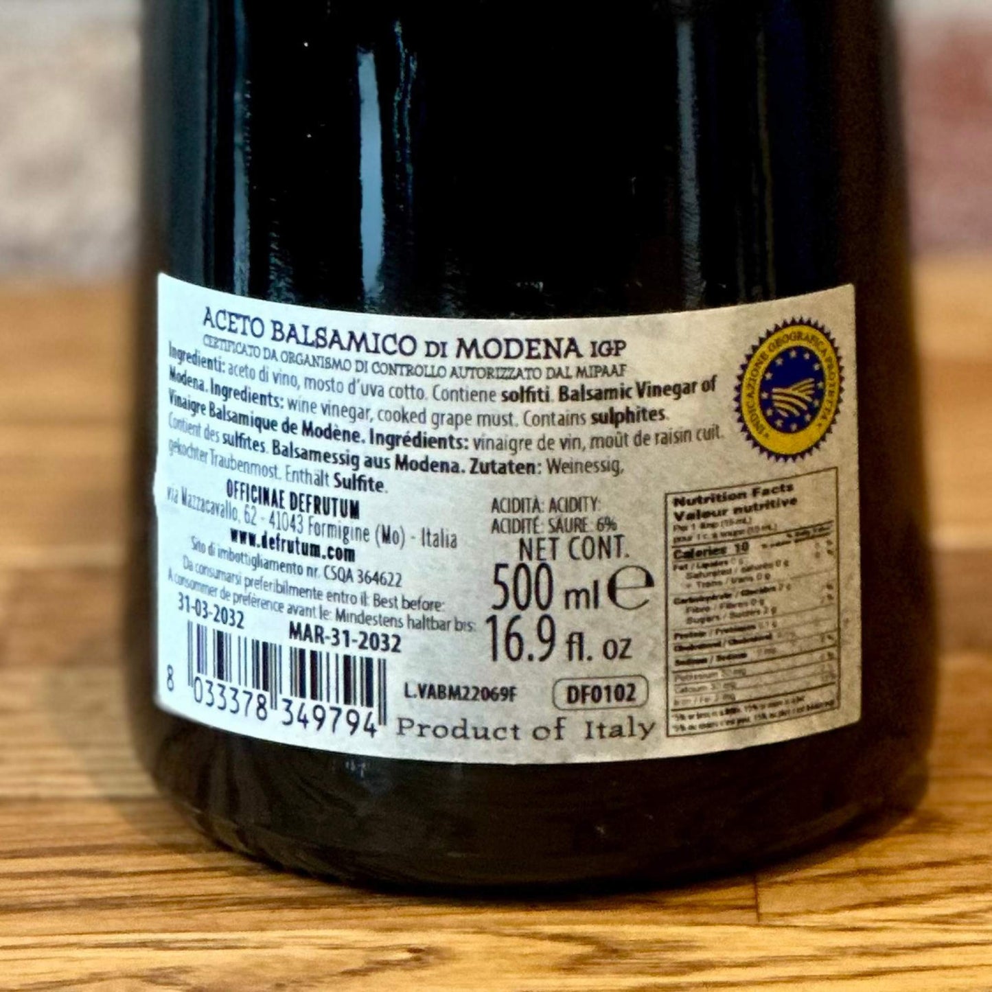 Balsamic Vinegar of Modena - 500ml