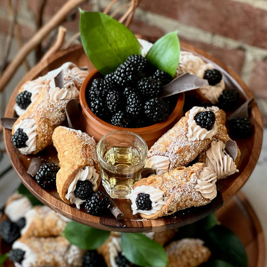 Blackberry Tequila Cannoli