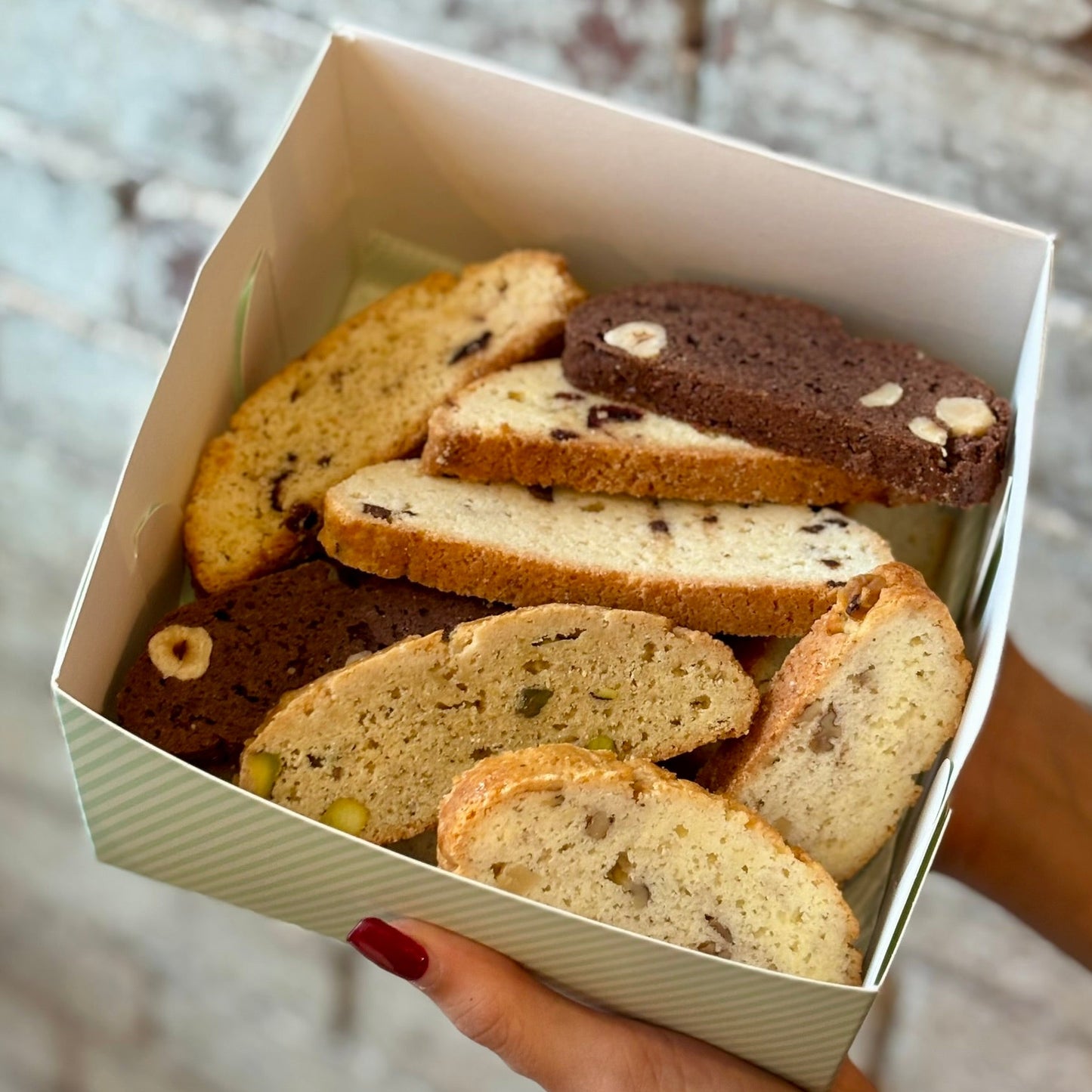 Biscotti - Box of 15 Assorted Flavours