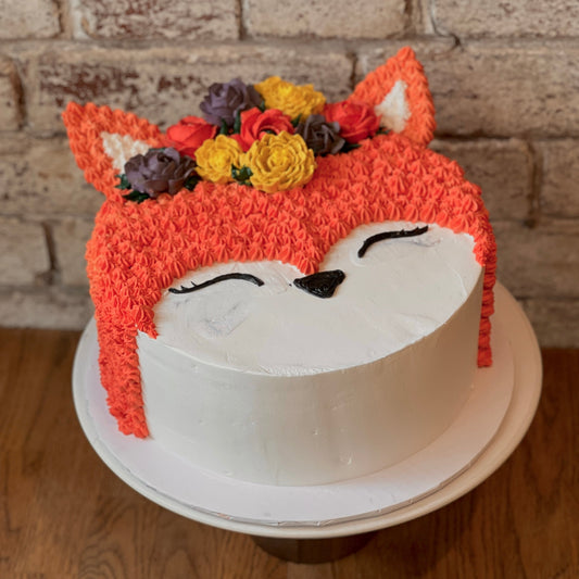 Cute fox cake
