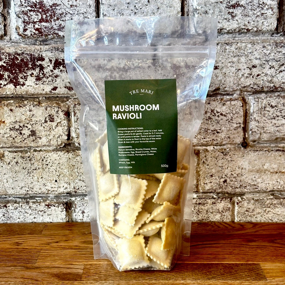 Mushroom Ravioli Frozen Pasta