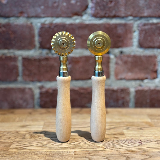 Brass Pasta Cutter (Beech Wood Handles)