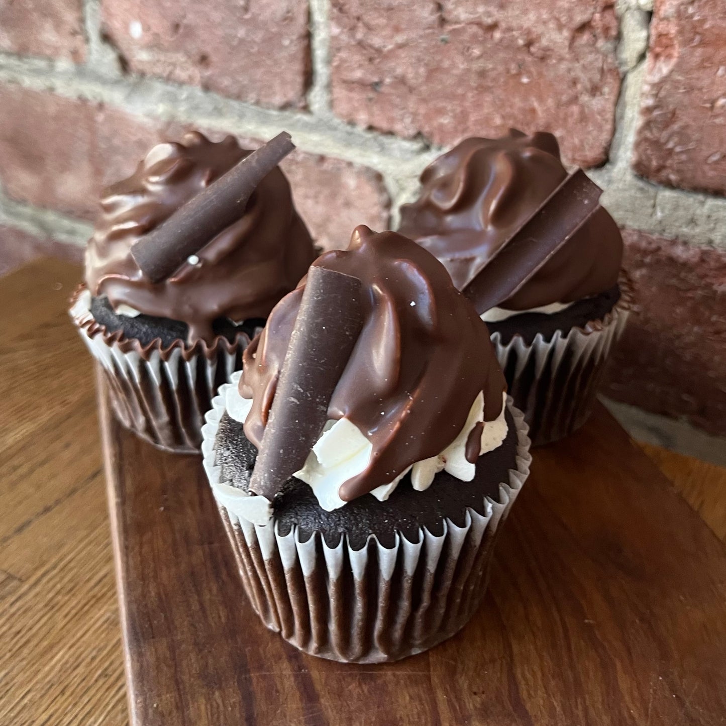 Chocolate Dipped Cupcake