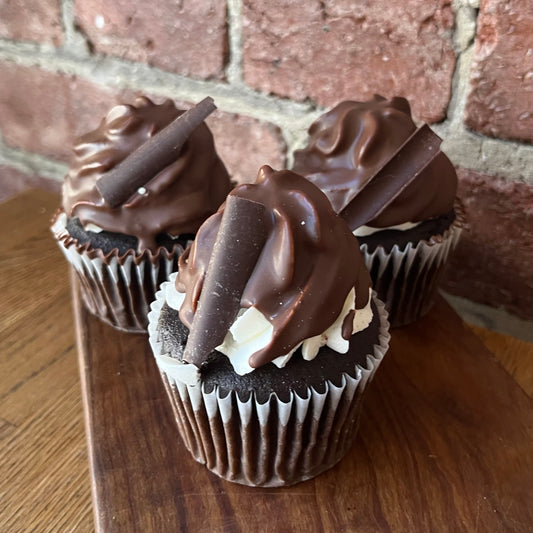 Chocolate Dipped Cupcake