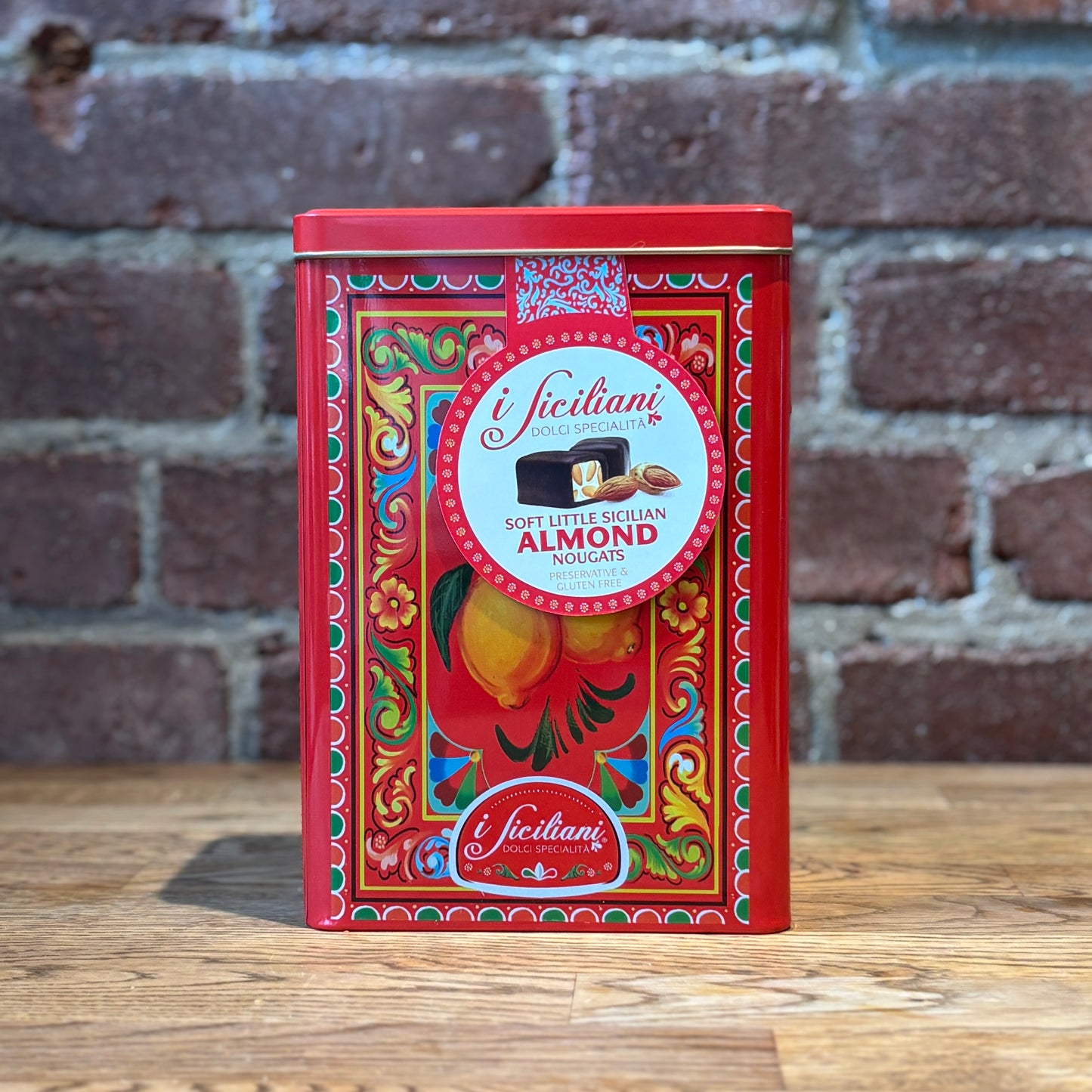 Dolgam Soft Little Sicilian Almond Nougats in Tin Gift Box