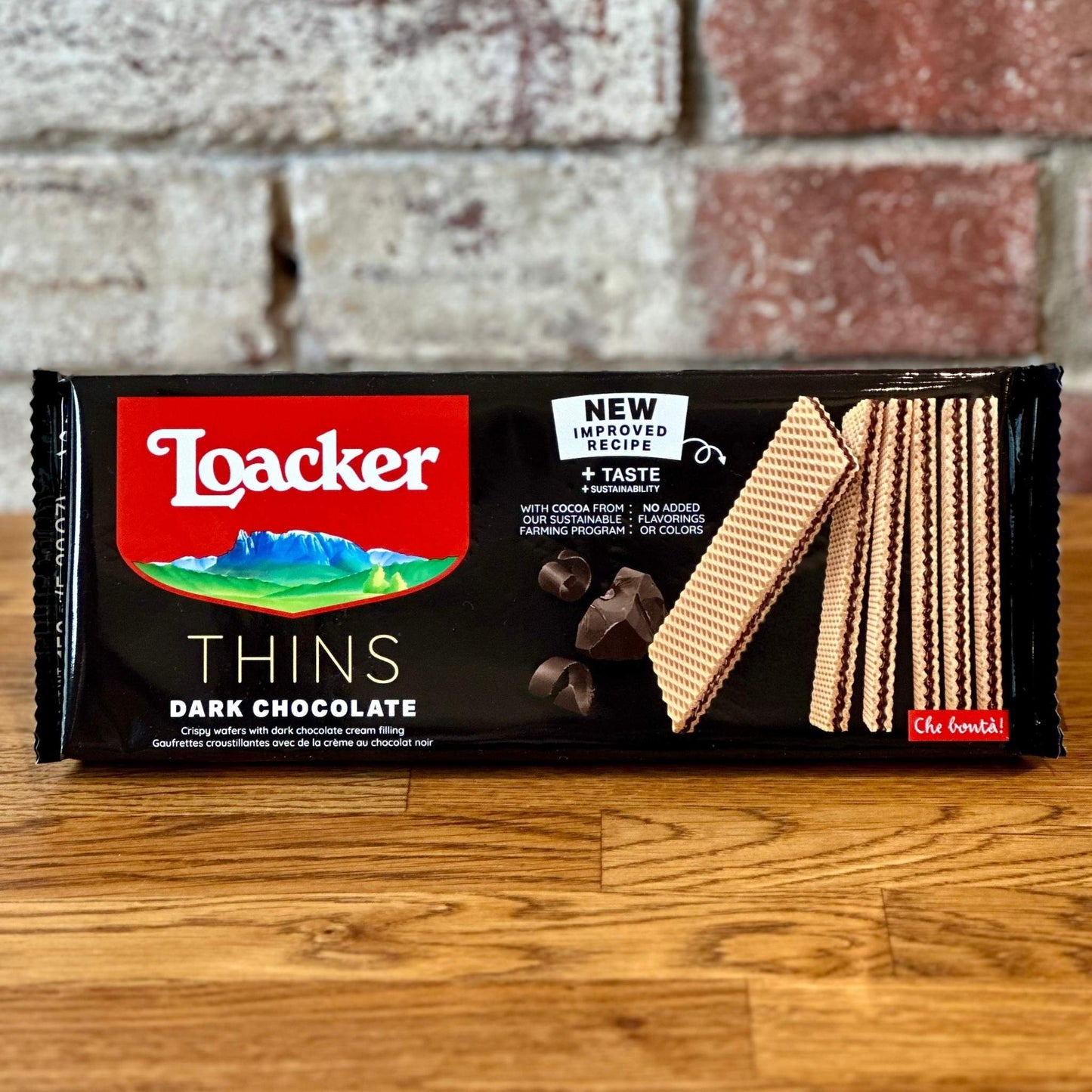 Dark Chocolate Thins Cookies - Loacker
