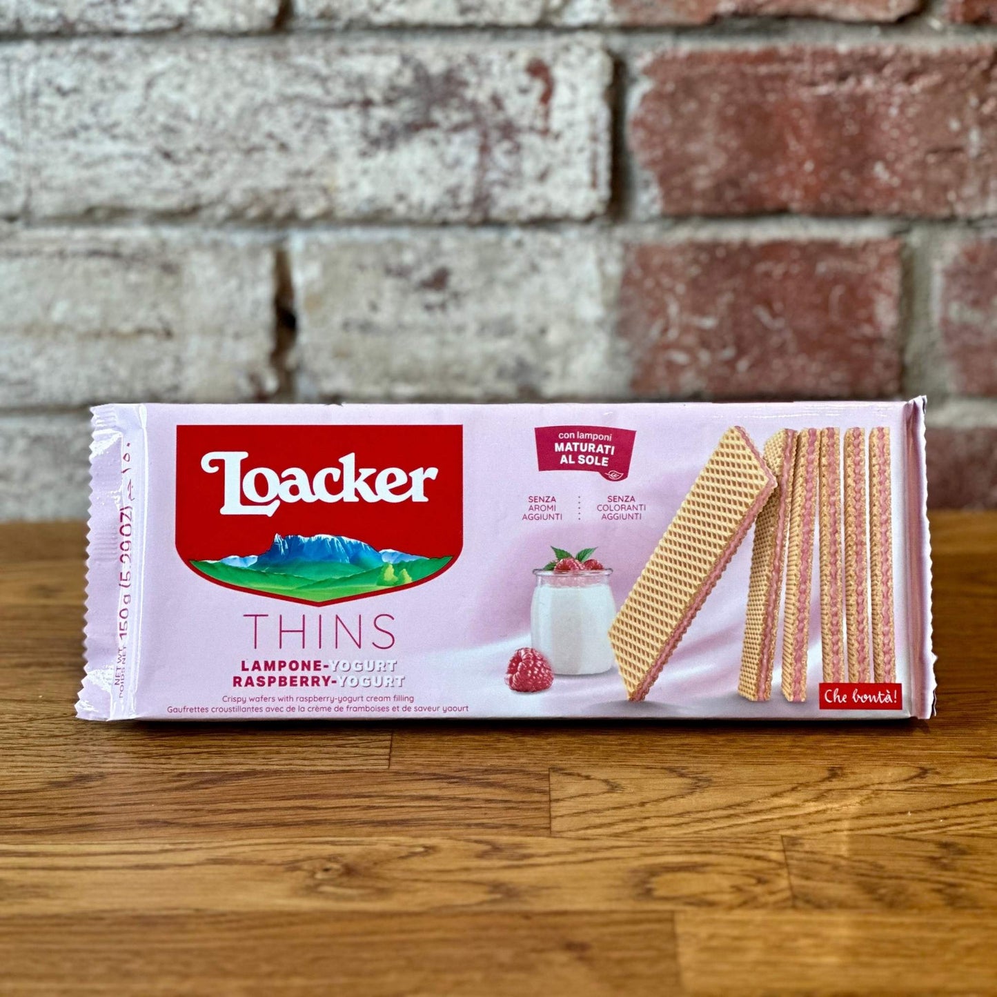 Raspberry Yogurt Thins Cookies - Loacker