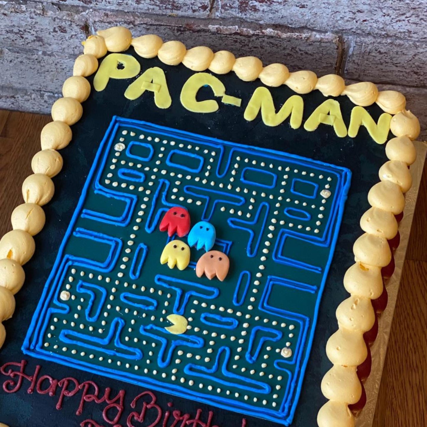 Pac-Man Sheet Cake