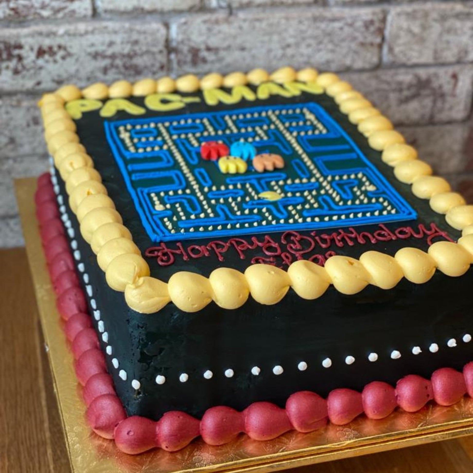 Pac-Man Sheet Cake