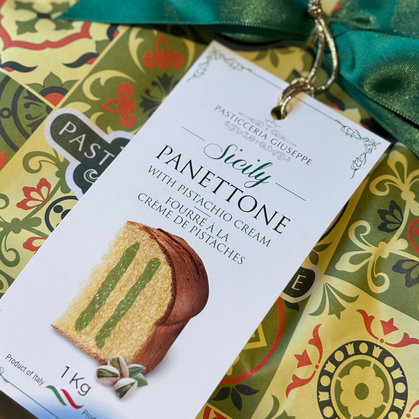 Pasticceria Giuseppe Sicily Panettone with Pistachio Cream