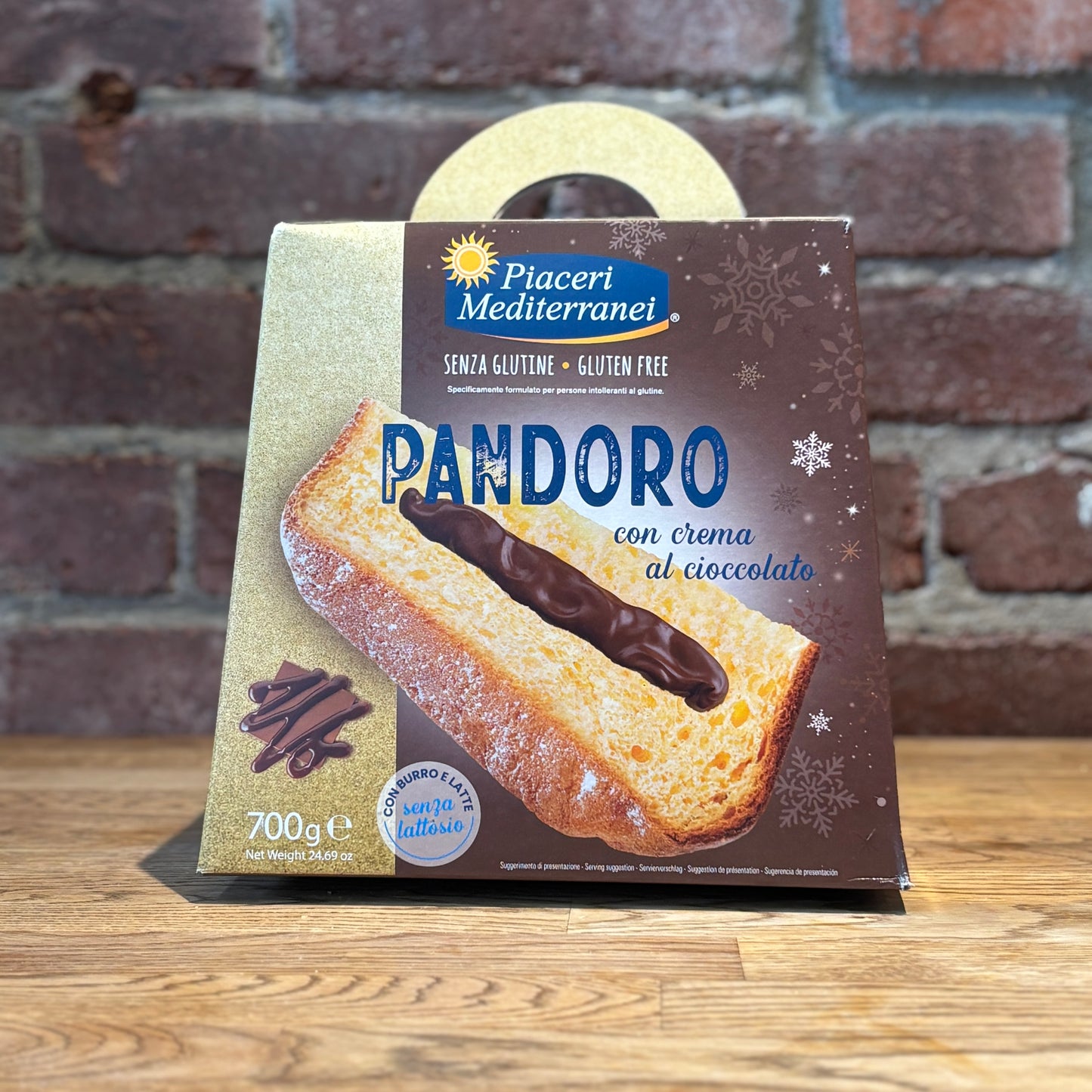 Piaceri Mediterranei Pandoro con Crema al Cioccolato (Gluten Free and Lactose Free)