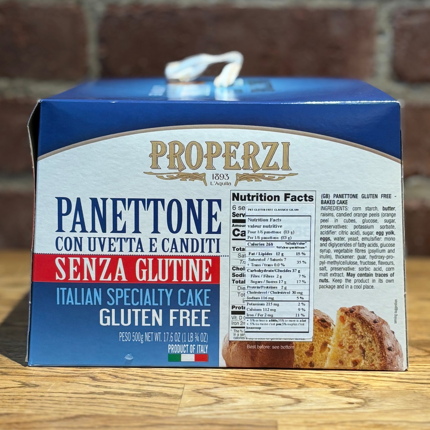 Properzi Panettone (Gluten Free)