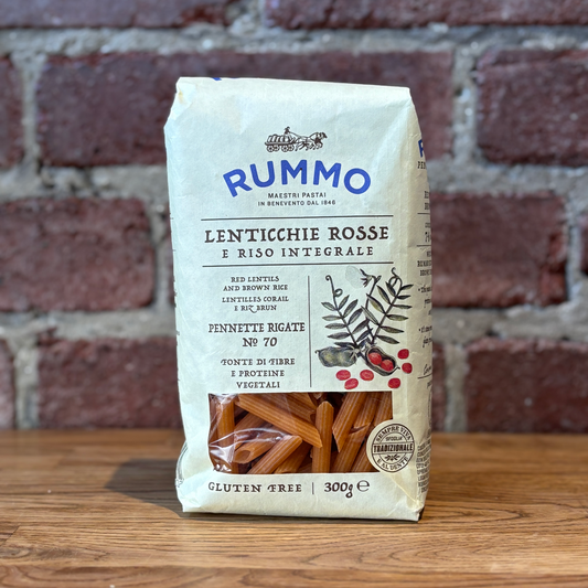 Rummo Pennette Rigate No. 70 - Red Lentils (Gluten Free)