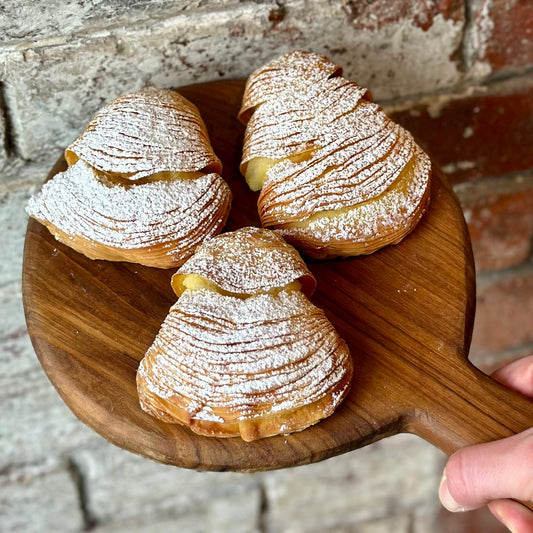 Sfogliatelle w/ Ricotta Cheese Filling, Tre Mari Bakery