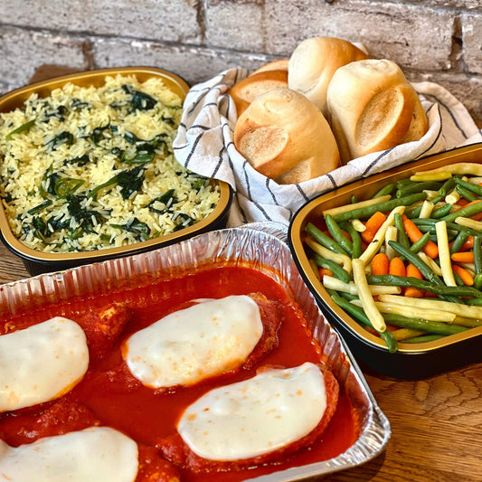 Chicken Parmigiana Dinner for 4