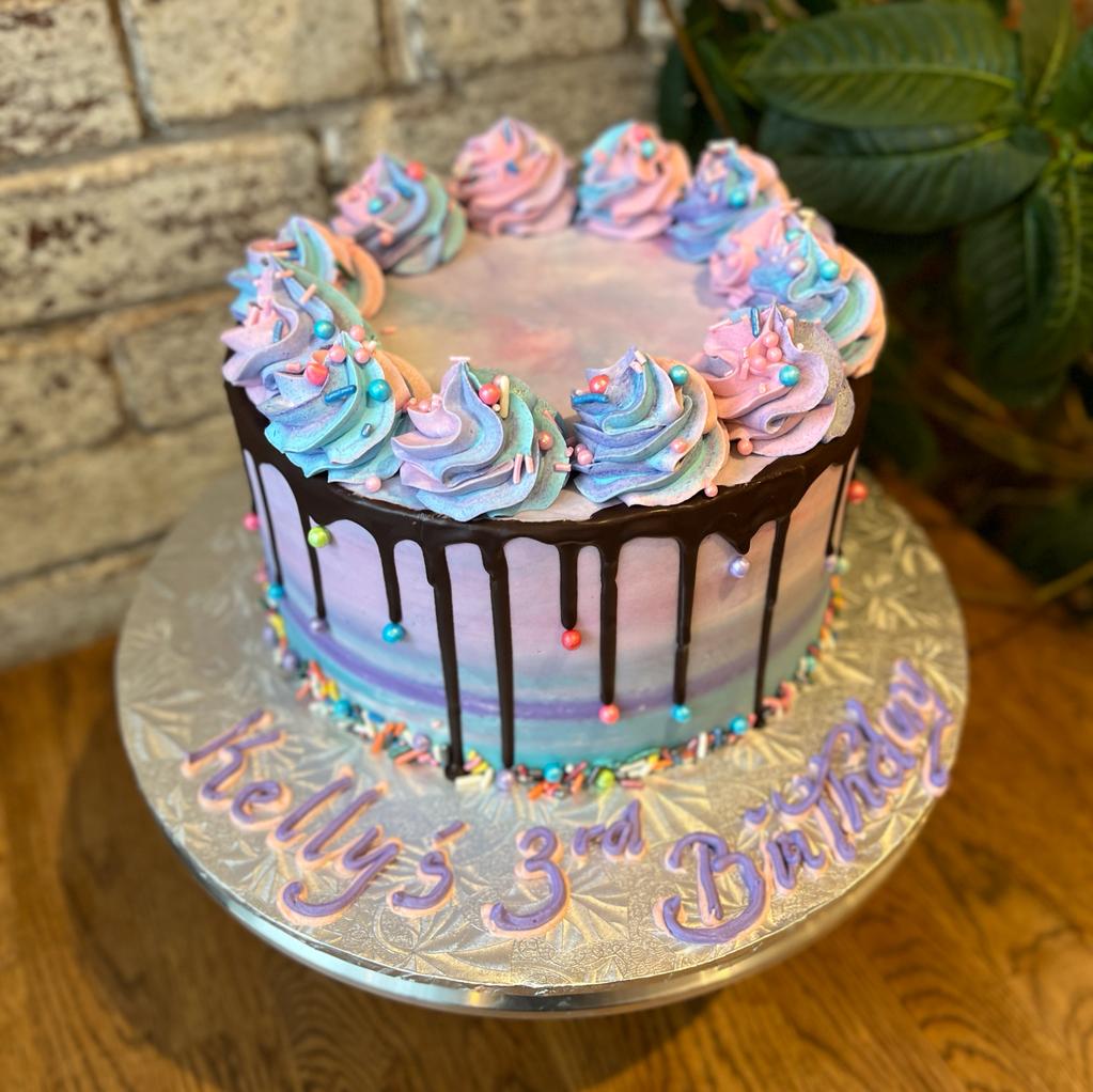 Rainbow Splash Cake