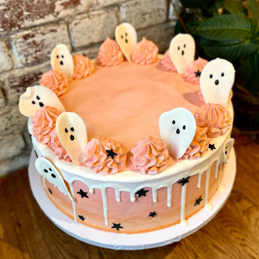 Ghostly Ganache Cake