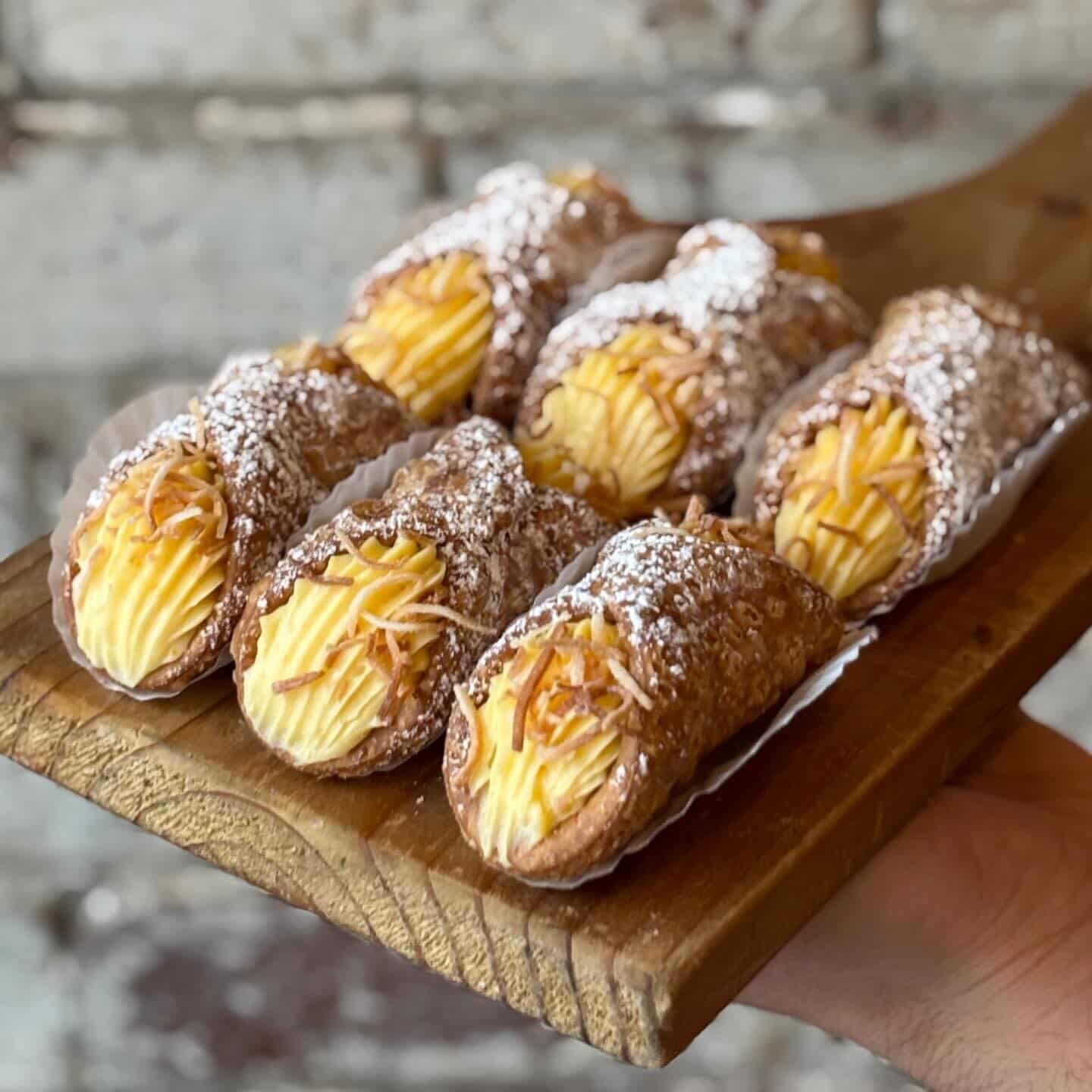 Mango with Toasted Coconut Cannoli (Spring Season Only)