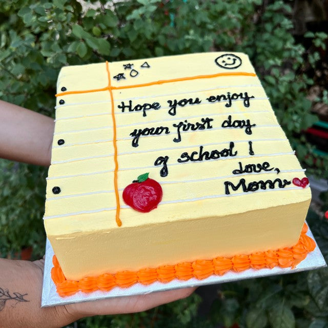 Post It Note themed birthday cake