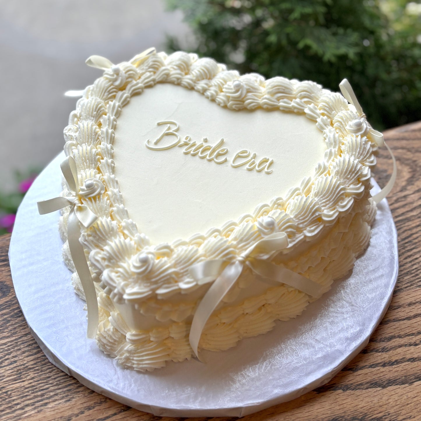 Heart Ribbon Cake