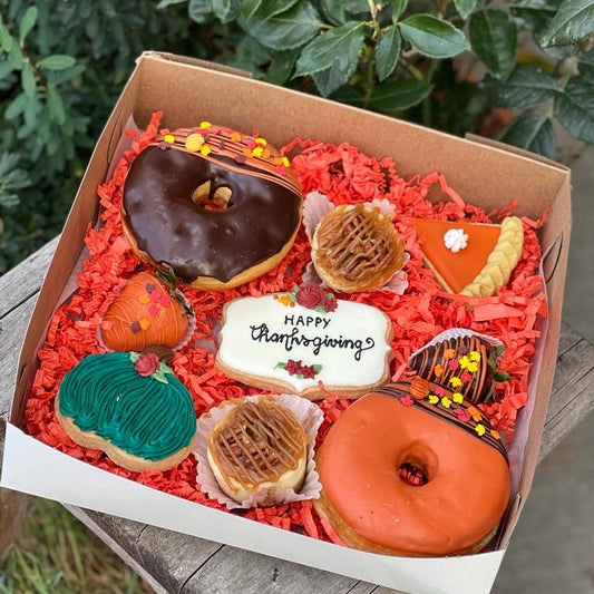 Gift box of Thanksgiving treats